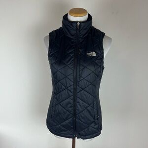 The North Face Black Full Zip Primaloft Vest W/ Pockets Size XS